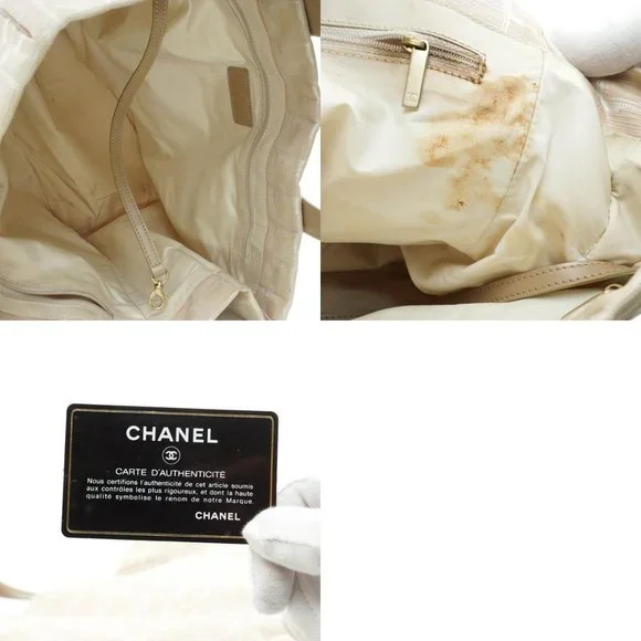 Auth Chanel Travel Line Tote Bag Nylon #26990C12 - Picture 12 of 14